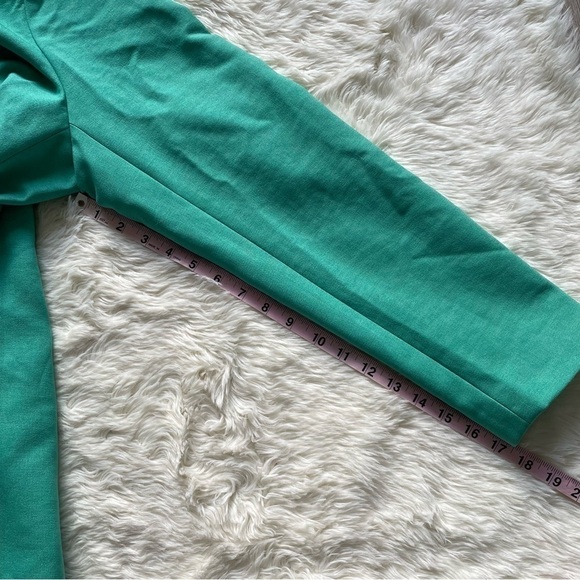 River Island Blazer Double Breasted Gold Button Green Plus Size 14 - Picture 14 of 14